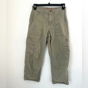 UnionBay Cargo Pants Women’s 26 Tan Barrel Fit Casual Outdoor Capri Pants
